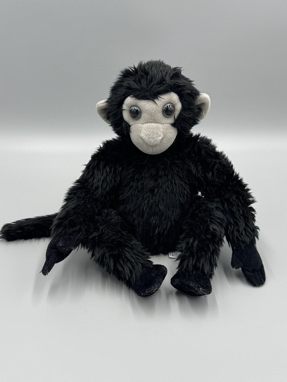 Aurora Monkey Ape Gorilla Black Plush Realistic Chimpanzee 9” Stuffed Animal